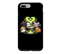 Kawaii Halloween witch cauldron cat ghost bat pumpkin Case for iPhone 7 Plus/8 Plus
