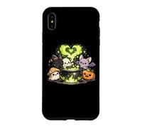 Kawaii Halloween witch cauldron cat ghost bat pumpkin Case for iPhone XS Max