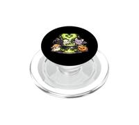 Kawaii Halloween witch cauldron cat ghost bat pumpkin PopSockets PopGrip for MagSafe