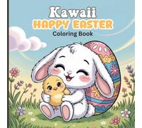 Kawaii Happy Easter Coloring Book for Students: Cute Bunnies, Chicks and Eggs - Fun Pages for Creativity and Relaxation