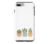 Kawaii Happy Plants in Pots - Cute Houseplant Case for iPhone 7 Plus/8 Plus