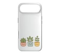 Kawaii Happy Plants in Pots - Cute Houseplant Case for iPhone Air