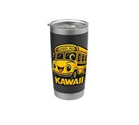 Kawaii Happy School Bus Cartoon Stainless Steel Insulated Tumbler