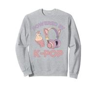 Kawaii Headset KPop Powered By K-Pop Heart K Pop Girl Sweatshirt