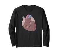Kawaii Heart Character - Healthy Happy Heart Long Sleeve T-Shirt