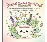 Kawaii Herbal Remedies Coloring Book: Cute Healing Herbs and Medicinal Plants to Color for Relaxation, Positivity, and Mindful Fun