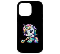 Kawaii Hockey Unicorn 35 Rainbow Player Magic Case for iPhone 14 Pro Max