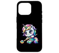 Kawaii Hockey Unicorn 35 Rainbow Player Magic Case for iPhone 16 Pro