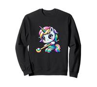 Kawaii Hockey Unicorn 35 Rainbow Player Magic Sweatshirt