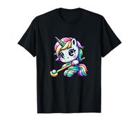 Kawaii Hockey Unicorn 35 Rainbow Player Magic T-Shirt