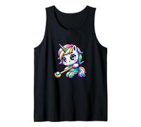 Kawaii Hockey Unicorn 35 Rainbow Player Magic Tank Top