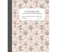 Kawaii Horror Slasher Composition Notebook: Cute & Creepy Journal | Pink Gothic Anime-Inspired School Notebook | 110 Pages