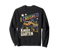 Kawaii I CRUSHED KINDERGARTEN Preschool Awesome 1st Grade Sweatshirt
