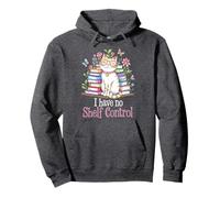 Kawaii I HAVE NO SHELF CONTROL Cat Bookworm Squad Book Club Pullover Hoodie