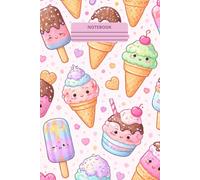 Kawaii Ice Cream Notebook: Cute Lined Journal for Girls, Teens, and Women | Kawaii Dessert Notebook for Writing, Notes, School, and Everyday Use