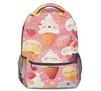 Kawaii Ice Cream Print Backpack, Sweet Girly Style Backpack, Cartoon Pattern Bookbag, 3D Printed Travel Daypack, Lightweight Durable Schoolbag for Children Teenagers (print 4)