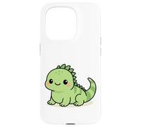 Kawaii Iguana Cartoon Cute Reptile Lizard Illustration Case for iPhone 15 Pro