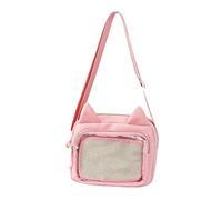 Kawaii Ita Bag Anime Collection Crossbody Bag for Women | Clear Window Pin Display Adjustable Strap Japanese Messenger Lightweight Large Capacity School Convention