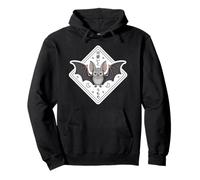 Kawaii Japanese Bat - Spooky Cute Halloween Chibi Pullover Hoodie