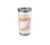 Kawaii Japanese Macaque Baby Monkey Cute Keep Going Stainless Steel Insulated Tumbler