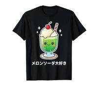 Kawaii Japanese Melon Soda Float Cute Retro Cafe Dessert Art Value Graphic T-Shirt