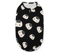 Kawaii Japanese Rice Balls Pets Shirt Vest Cute Dog Tank Top Soft Sleeveless T-Shirt for Puppy Kitty Cats XL