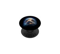 Kawaii jumping spiders chibi full moon anime spider spiders PopSockets Adhesive PopGrip