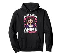 Kawaii Just A Girl Who Loves Anime And Ramen Pullover Hoodie
