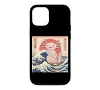 Kawaii Kaiju Big Axolotl Great Sea Wave Case for iPhone 12/12 Pro