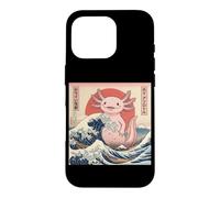 Kawaii Kaiju Big Axolotl Great Sea Wave Case for iPhone 16 Pro