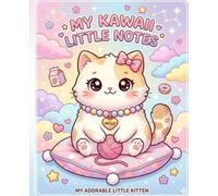 Kawaii Kitten Draw and Write Notebook for Kids:: Cute Cat Primary Composition Journal for Girls: 7.5 x 9.25 in Sketchbook with Dotted Writing Lines ... and Pre-K - Ages 3-4 - 72 Pages - 7.5 x 9.25