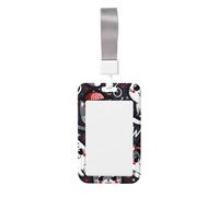 Kawaii-Kittens-Cats Abs Vertical Id Badge Holder, Name Badge with Clear Scanning Film