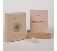 KAWAII KOI Positive Affirmation Cards with Display Stand & Crystals, Daily Inspirational Cards for Mindfulness, Motivation & Self Care, Uplifting Gift for Women - Affirmation Moments