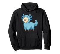 Kawaii Llama Axolotl Costume Pullover Hoodie
