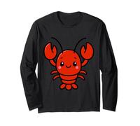 Kawaii Lobster, Adorable Sea Creature Design Long Sleeve T-Shirt
