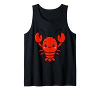 Kawaii Lobster, Adorable Sea Creature Design Tank Top