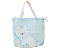 Kawaii Lunch Bag for Girls Cute Insulated Lunch Box Aesthetic Stuffs Japanese Anime Bento Cooler Bag Lunch Tote Bag for School Picnic Office (Blue)