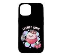 Kawaii Lychee King Tropical Fruit Bubble Tea Drink Case for iPhone 15