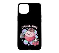 Kawaii Lychee King Tropical Fruit Bubble Tea Drink Case for iPhone 15 Plus