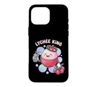 Kawaii Lychee King Tropical Fruit Bubble Tea Drink Case for iPhone 16 Pro Max