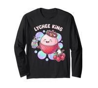 Kawaii Lychee King Tropical Fruit Bubble Tea Drink Long Sleeve T-Shirt