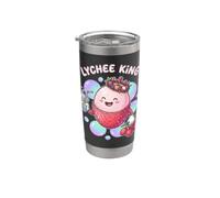 Kawaii Lychee King Tropical Fruit Bubble Tea Drink Stainless Steel Insulated Tumbler