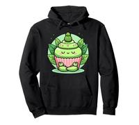 Kawaii Matcha Cupcake - Meditating Pastry for Yoga Pullover Hoodie