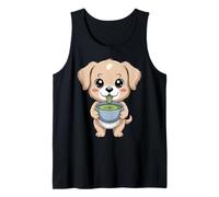 Kawaii Matcha Latte Puppy Dog Matcha Lover Tank Top