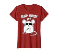 Kawaii Matching Group Outfit #1 3 Three Blind Mice Costumes T-Shirt, Women, Cranberry Red, Small