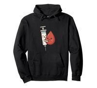 Kawaii Medical Joke Cute Syringe Blood Draw Phlebotomists Pullover Hoodie