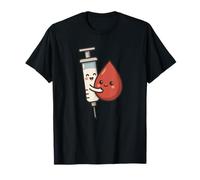 Kawaii Medical Joke Cute Syringe Blood Draw Phlebotomists T-Shirt