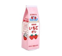 Kawaii Milk Carton Pencil Case Box Pouch Cute Anime Aesthetic Cartoon Stationery Organizer Bag Holder Portable with Zipper School Supplies Japanese (D)