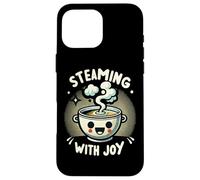 Kawaii Miso Soup Steamimg With Joy Japanese Food Design Case for iPhone 16 Pro Max
