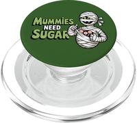 Kawaii Mummy With Candy Funny Halloween PopSockets PopGrip for MagSafe